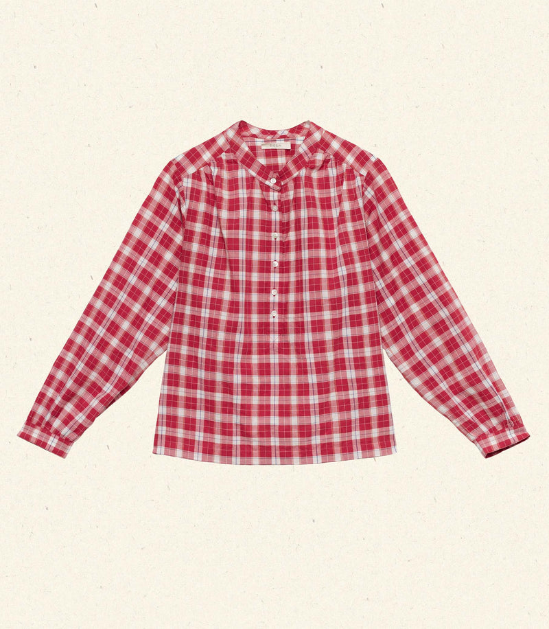 HOLDE TOP -- ALSACE PLAID